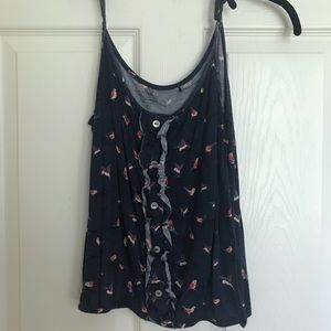 Navy Bird Top